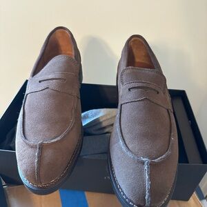 Allen Edmonds Denali Dark Brown Suede Loafers